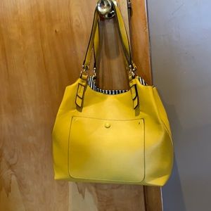Brand New mustard colored leather bag